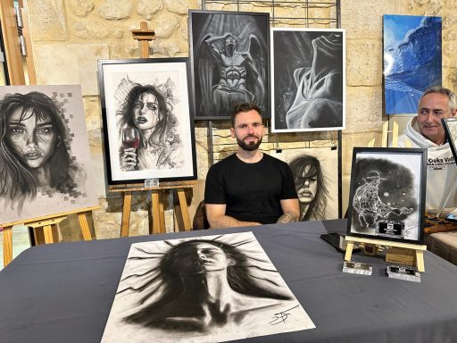 Sébastien, Dessinateur-fusain